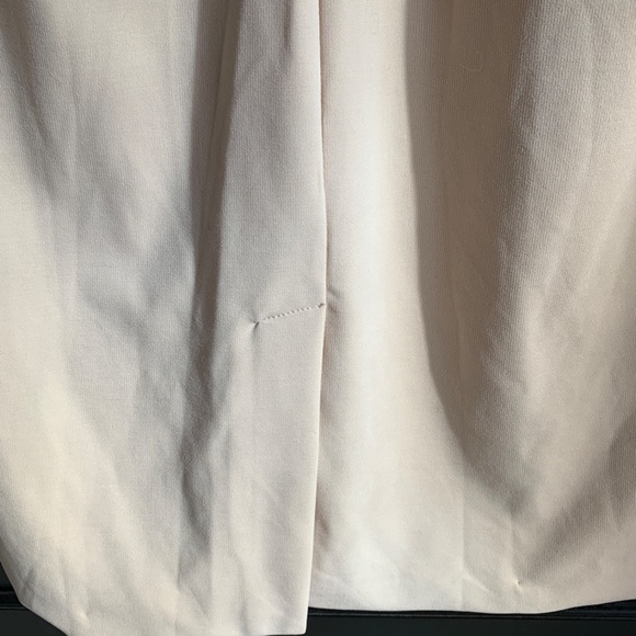 Bodycon Dress, White and Beige, never worn, size 44, zipper, slip - Picture 8 of 9